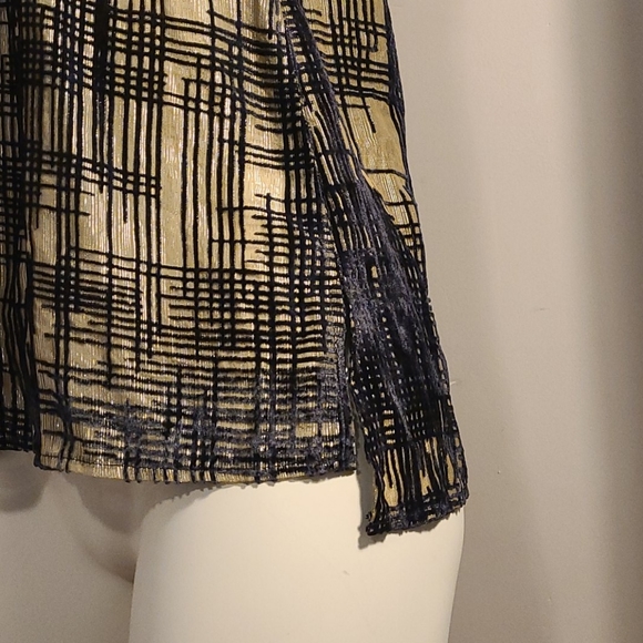 Topshop soft gold and black spaghetti strap top - Picture 7 of 9